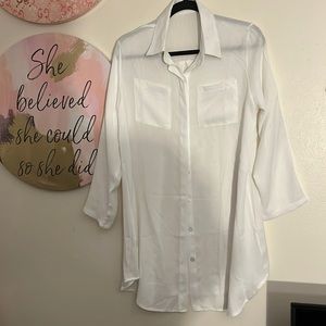 White swimsuit Cover-up